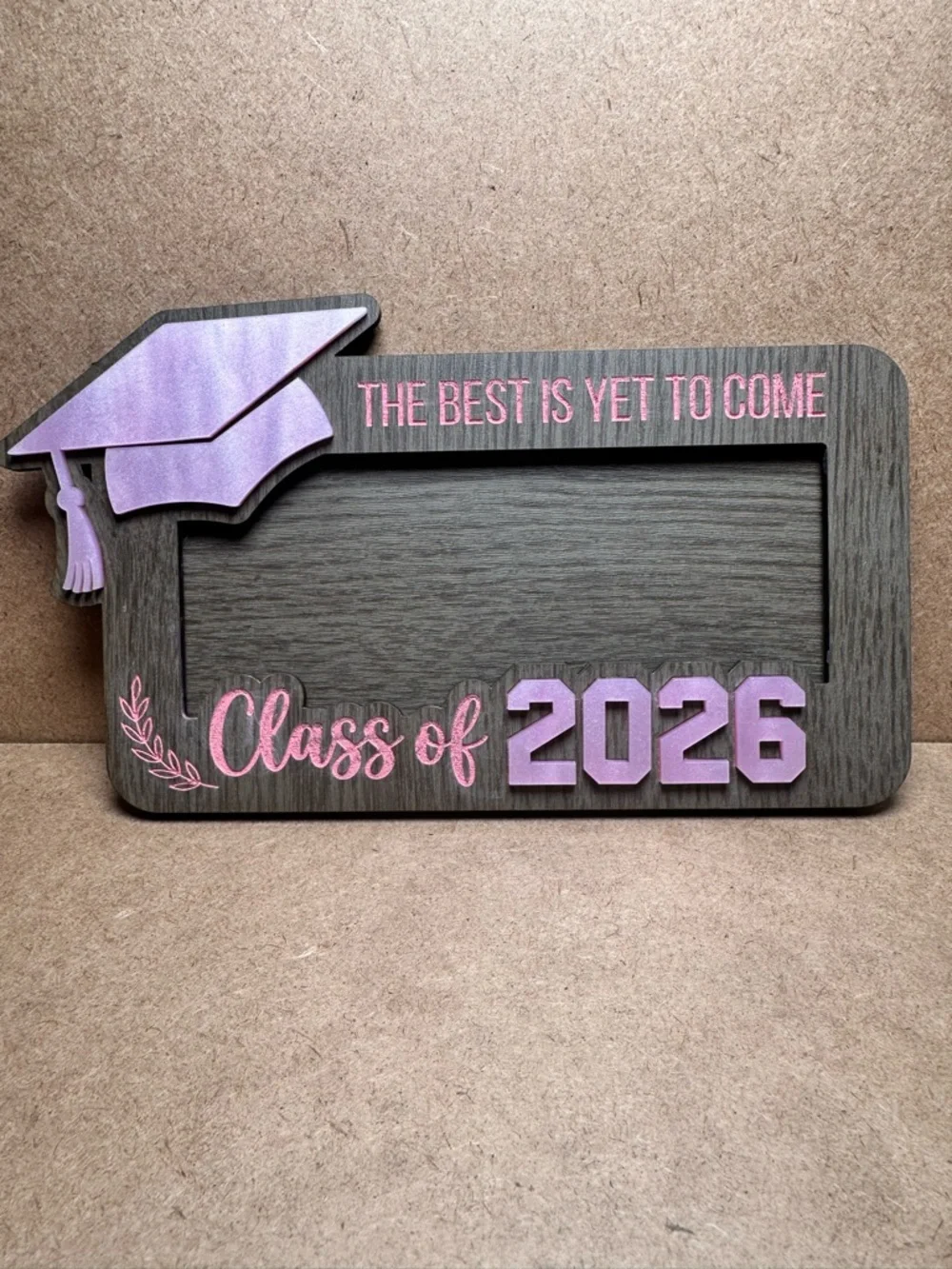 Hand crafted dual purpose frame and money gift holder for graduates customizable - Picture 2 of 2